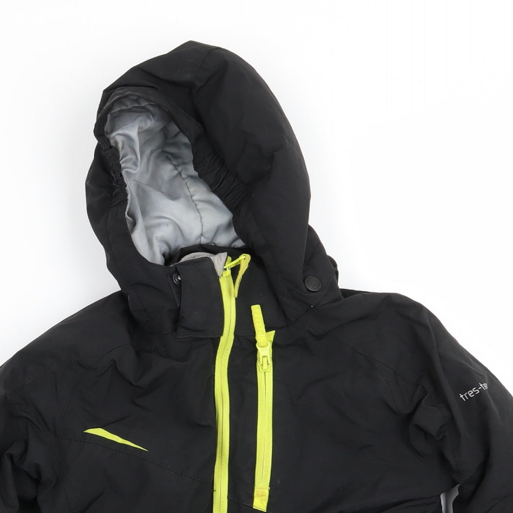 Trespass Boys Black   Anorak Coat Size 3-4 Years