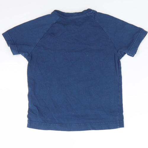 Next Level Boys Blue  Cotton Basic T-Shirt Size 5 Years Round Neck  - Games Console Next Level