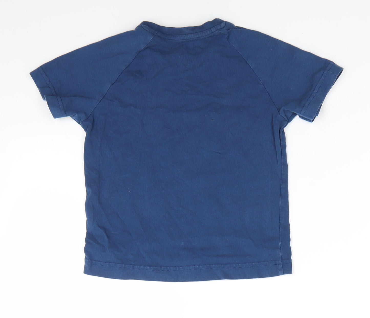 Next Level Boys Blue  Cotton Basic T-Shirt Size 5 Years Round Neck  - Games Console Next Level