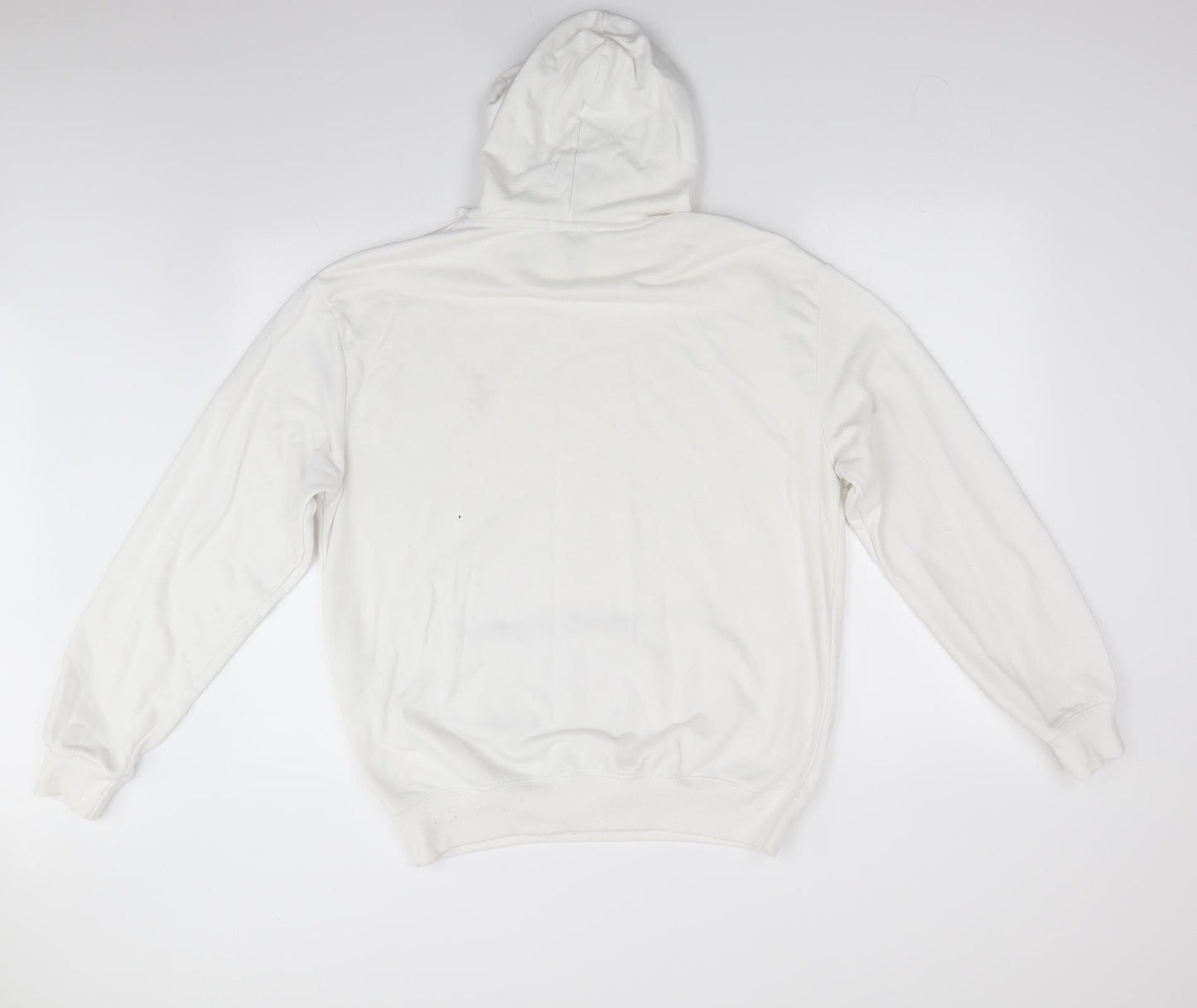 Boohoo Womens White Floral  Pullover Hoodie Size 6   - Rose Logo