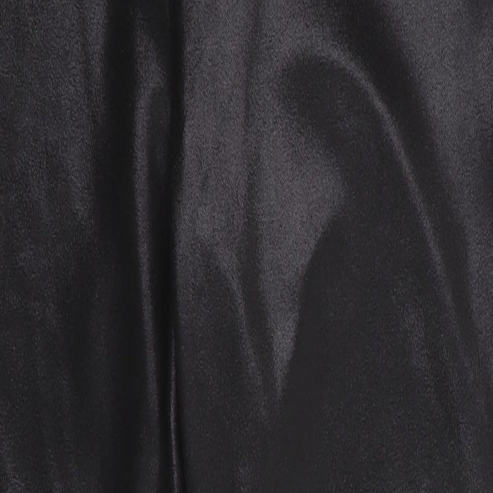 Papaya Womens Black  Polyester Jegging Trousers Size 14 L27.5 in Regular  - Sheen Finish