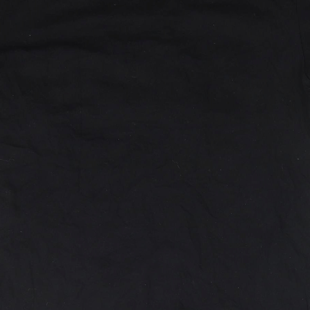 Terranova Womens Black   Basic T-Shirt Size XS Round Neck - Bella in Beads