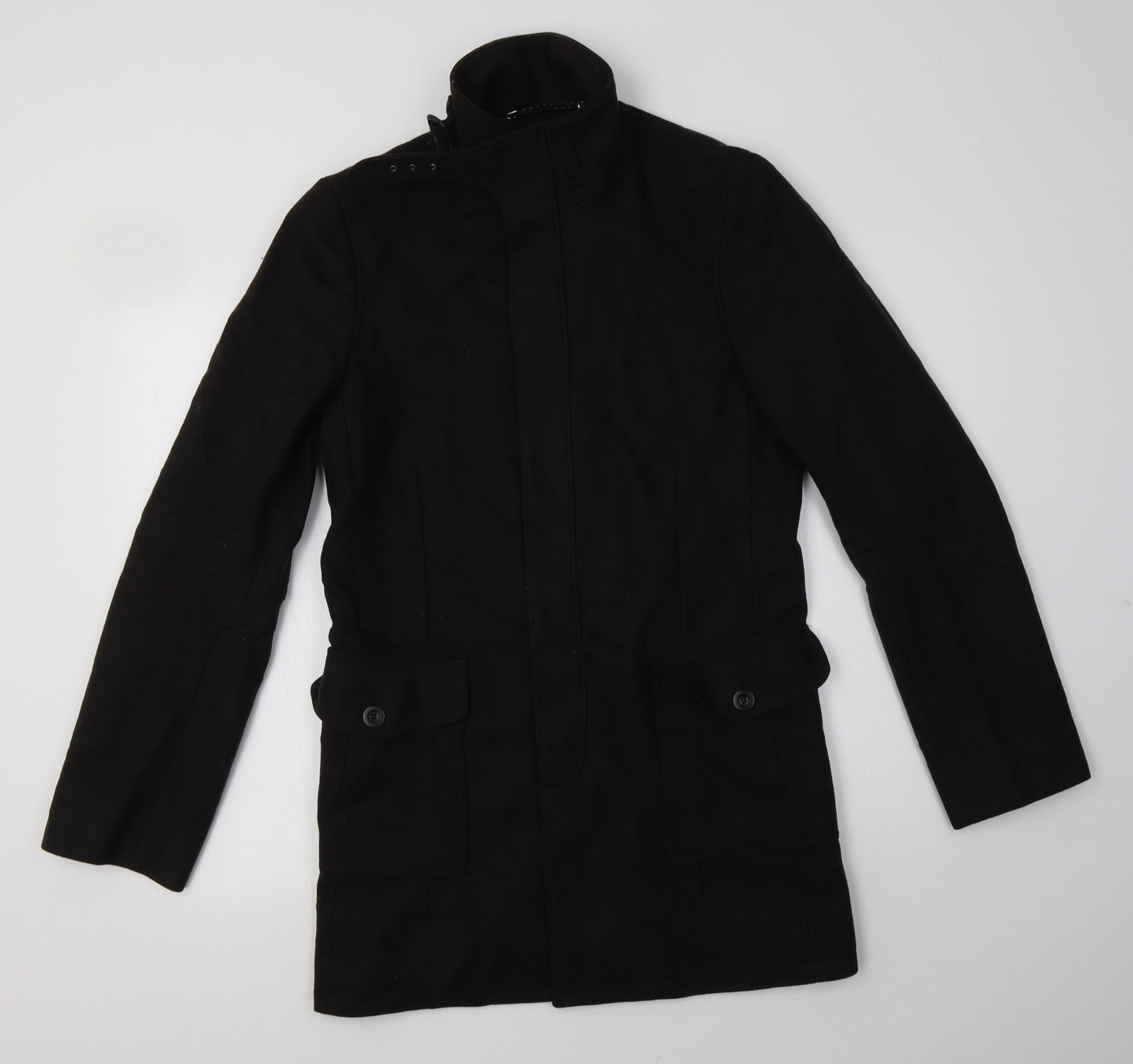 Reiss Womens Black   Biker Coat Size S