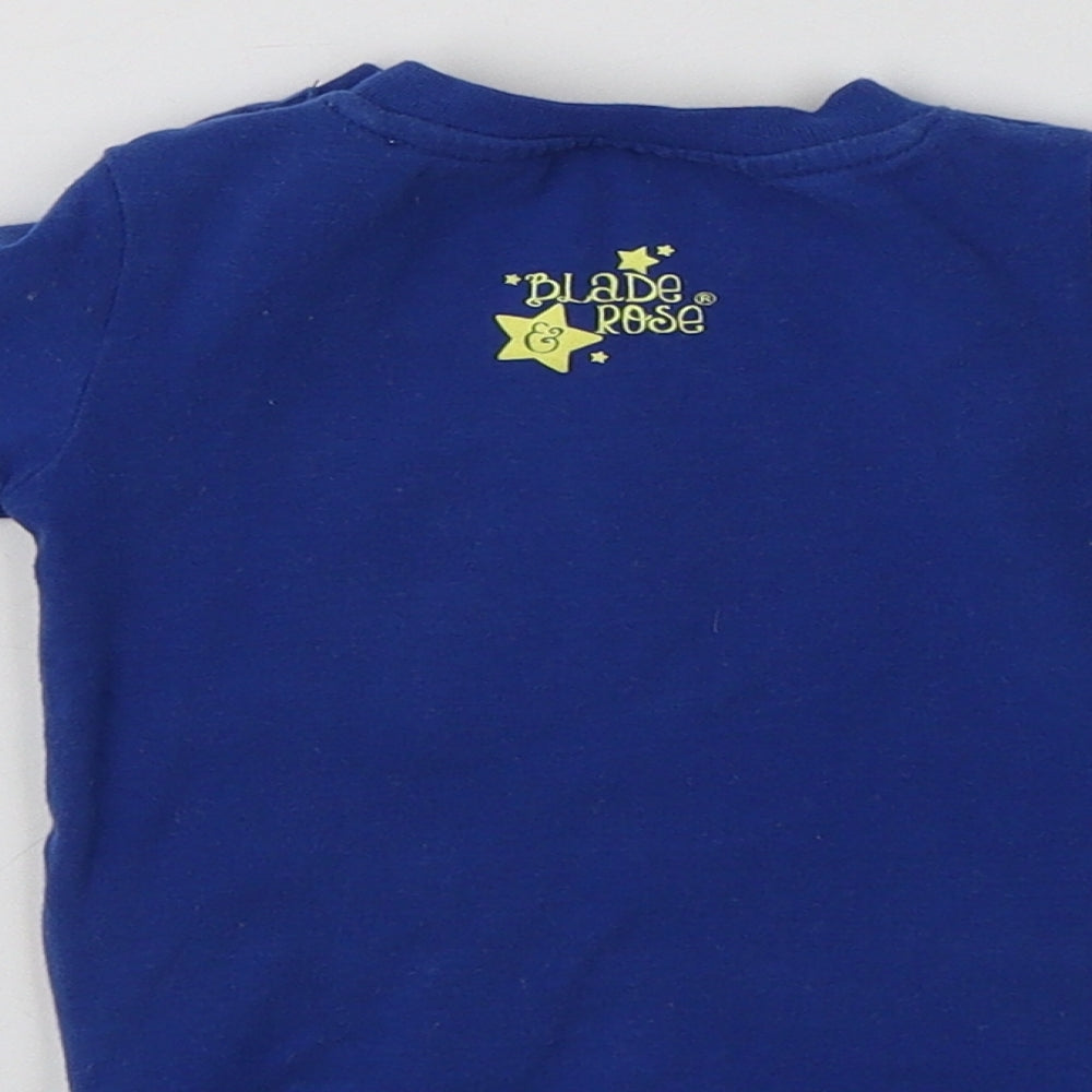 Blade & Rose Baby Blue  Cotton Pullover Jumper Size 3-6 Months   - Horse