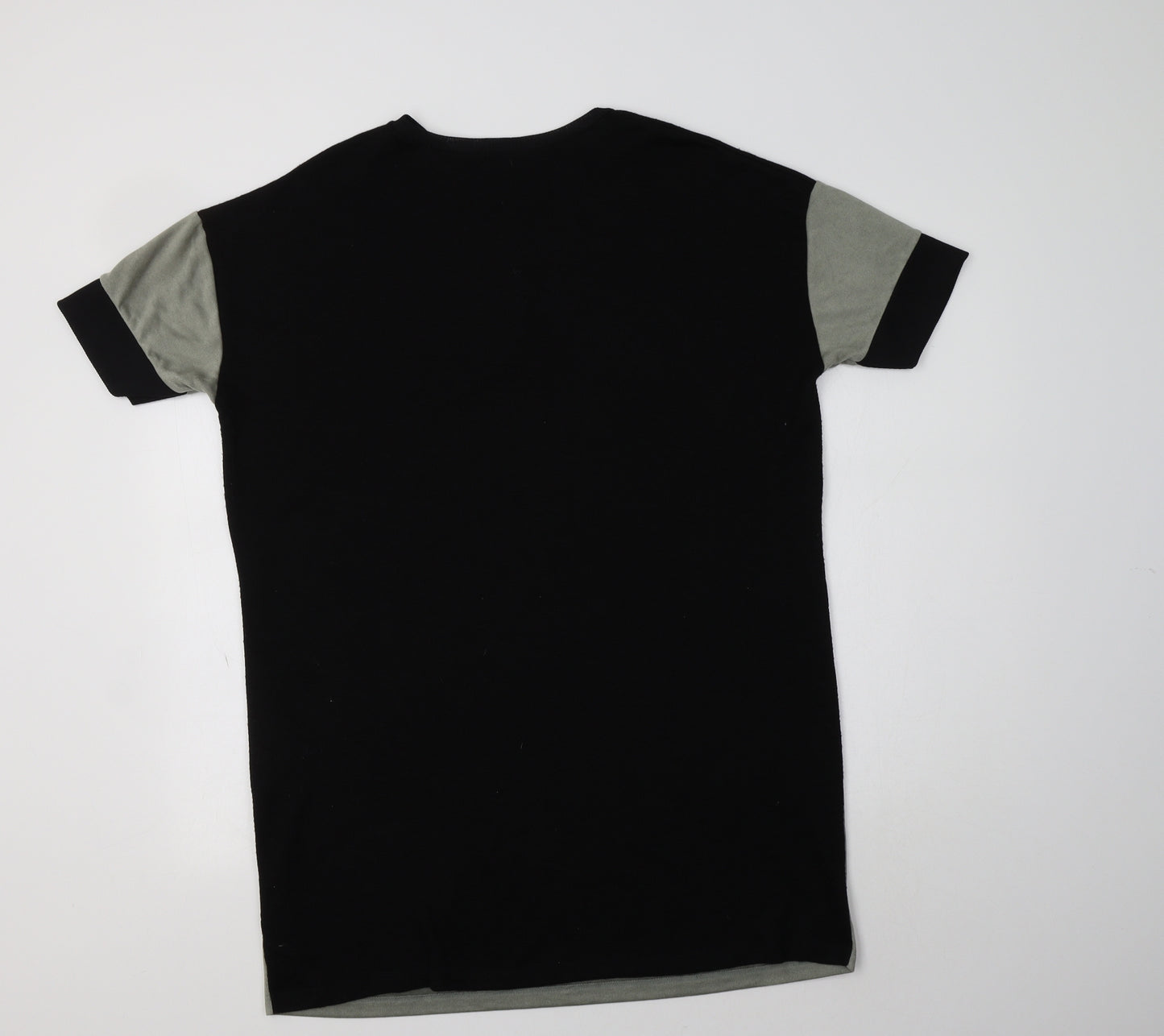 River Island Womens Black Colourblock Polyester Jumper Dress  Size 14  Crew Neck