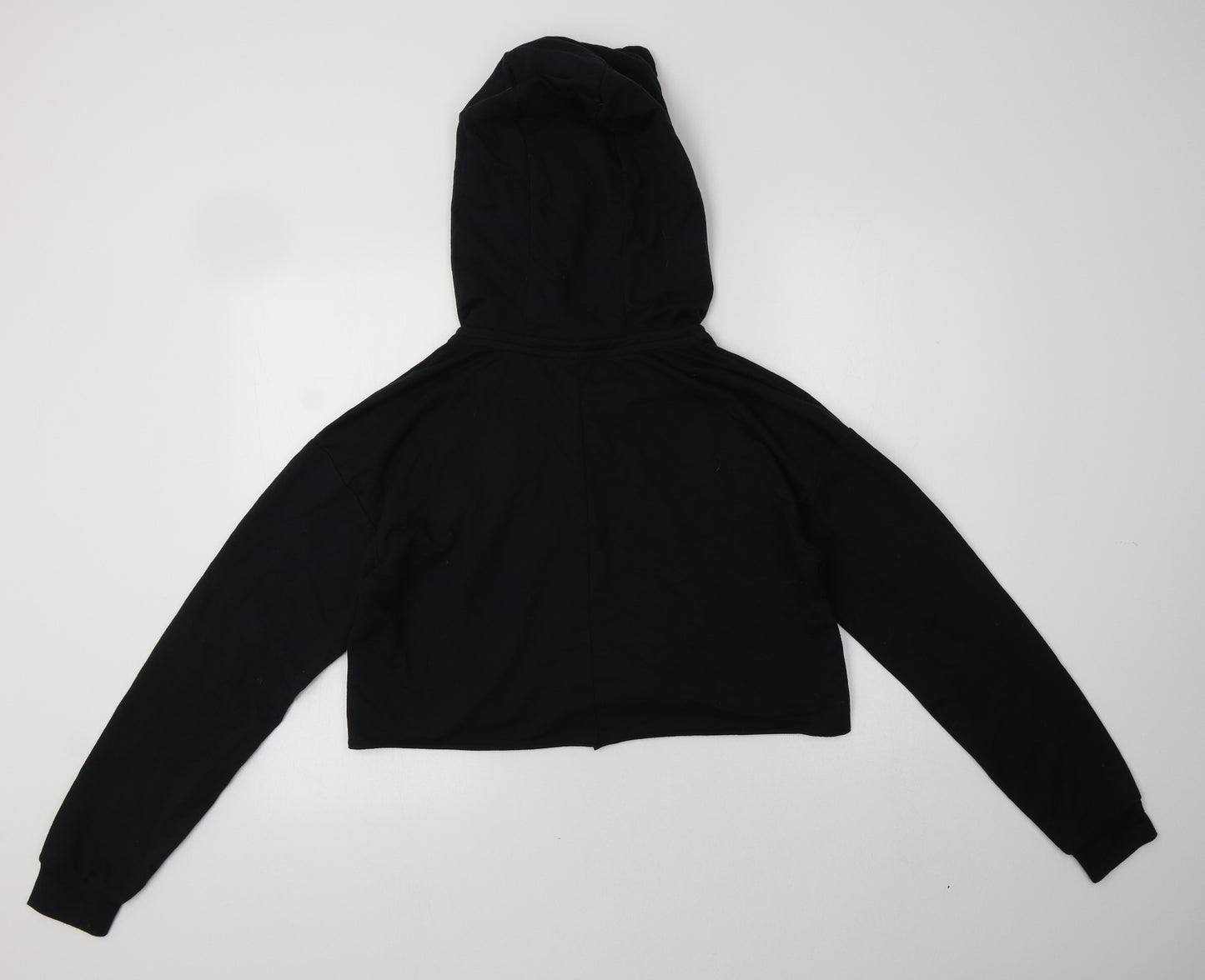 Gymshark Womens Black  Polyester Pullover Hoodie Size M