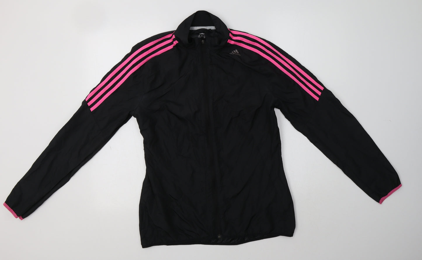 adidas Womens Black Striped  Jacket  Size M