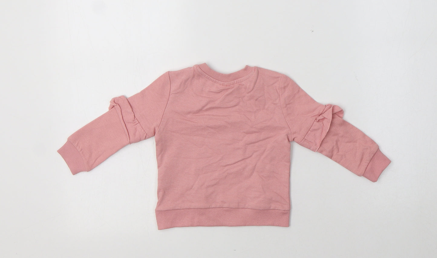 Disney Baby Baby Pink  Cotton Pullover Jumper Size 3-6 Months   - Bambi