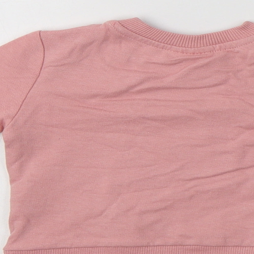 Disney Baby Baby Pink  Cotton Pullover Jumper Size 3-6 Months   - Bambi