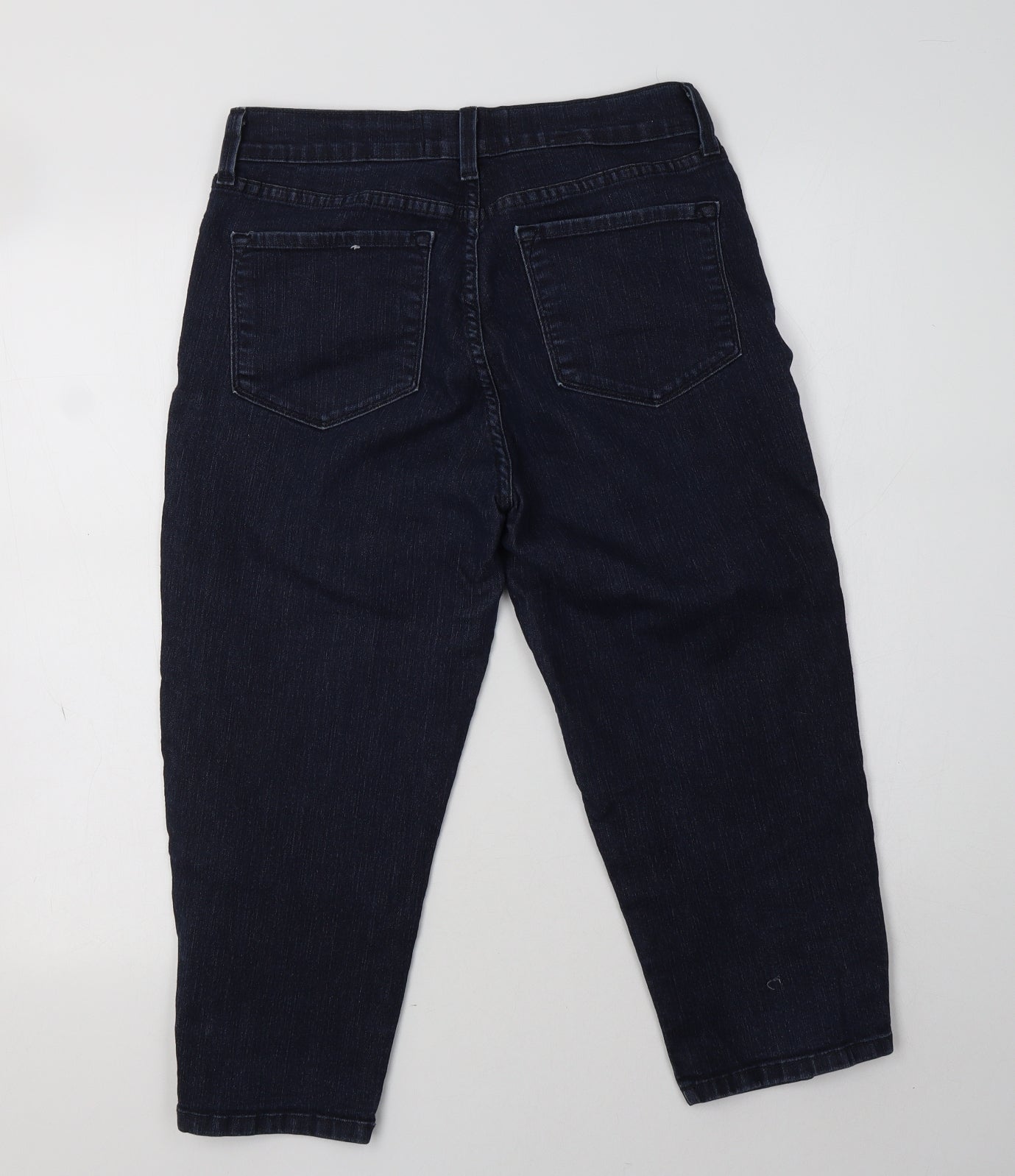 Not Your Daughter's Womens Blue  Cotton Cropped Jeans Size 10 L21 in Regular  - Sparkly Buttons