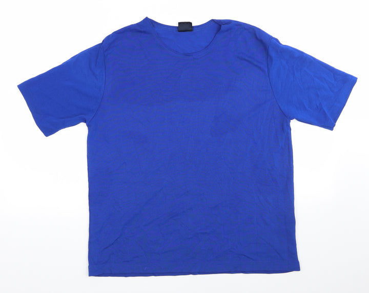 Your Sixth Sense Mens Blue Polyester T-Shirt Size M Round Neck - Royal Blue