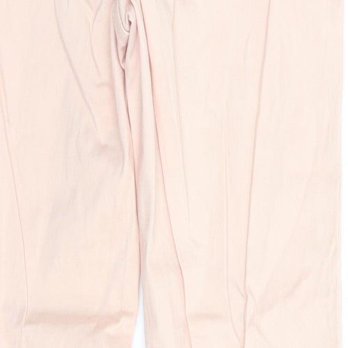 Casual Collection by F&F Womens Orange  Cotton Chino Trousers Size 8 L29 in Regular  - Peach in Colour