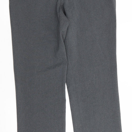 Matalan Womens Grey  Polyester Trousers  Size 12 L30 in Regular  - Mid Grey