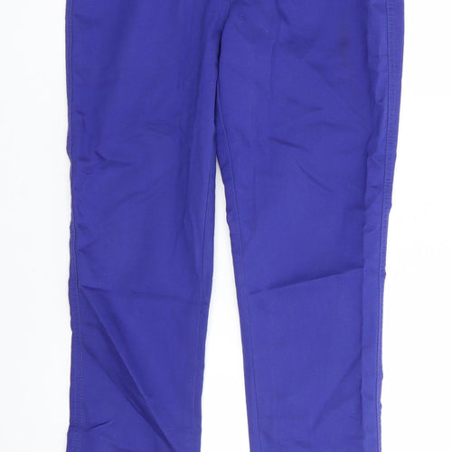 Florence and Fred Womens Purple  Cotton Chino Trousers Size 10 L27 in Regular