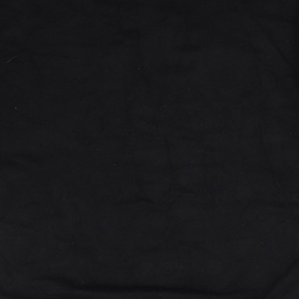 Grow Style Womens Black High Neck  Nylon Pullover Jumper Size L