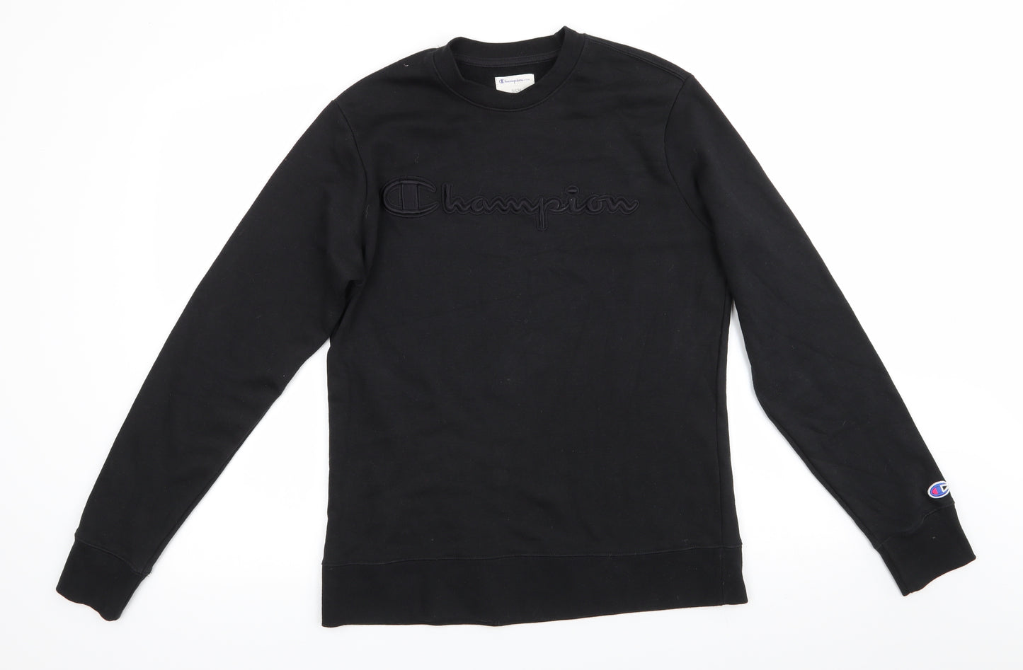 Champion Elite Womens Black  Cotton Pullover Sweatshirt Size S   - Champion