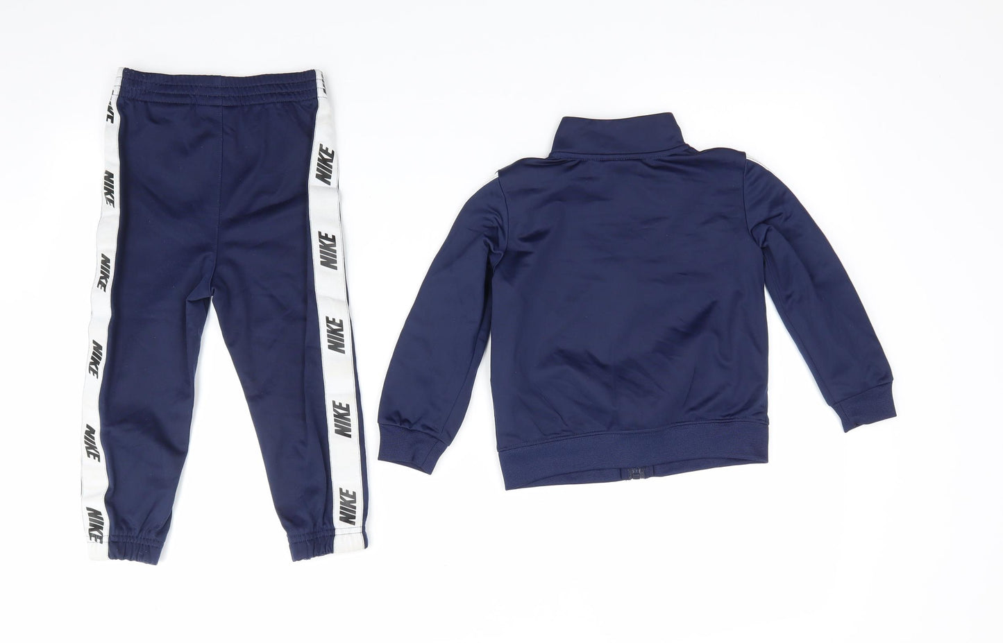 Nike Boys Blue  Polyester Full Zip Sweatshirt Size 2 Years   - Tracksuit Jacket & Trousers
