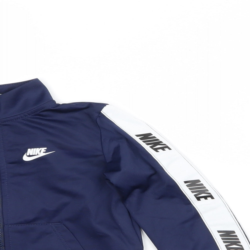 Nike Boys Blue  Polyester Full Zip Sweatshirt Size 2 Years   - Tracksuit Jacket & Trousers