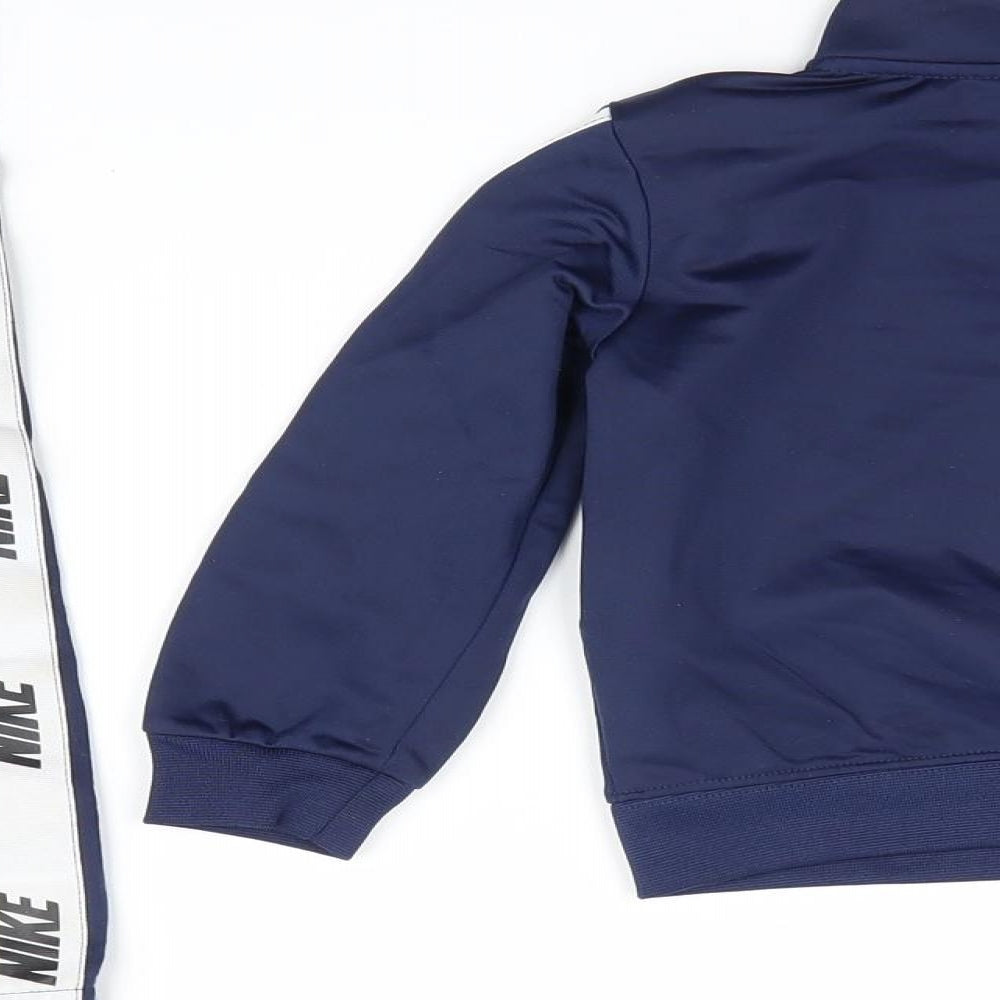 Nike Boys Blue  Polyester Full Zip Sweatshirt Size 2 Years   - Tracksuit Jacket & Trousers