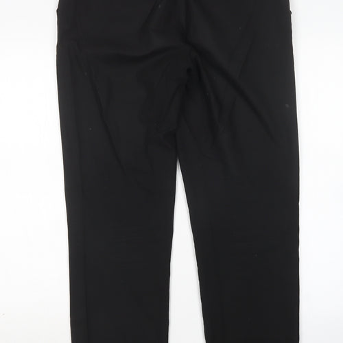 M&S Boys Black  Polyester Dress Pants Trousers Size 16 Years  Regular
