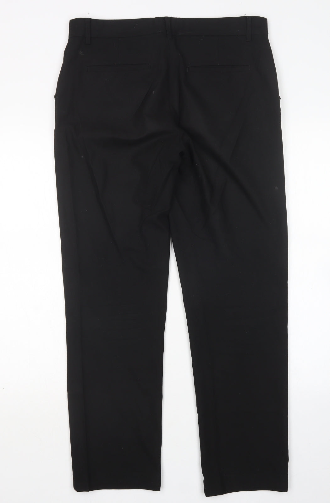 M&S Boys Black  Polyester Dress Pants Trousers Size 16 Years  Regular