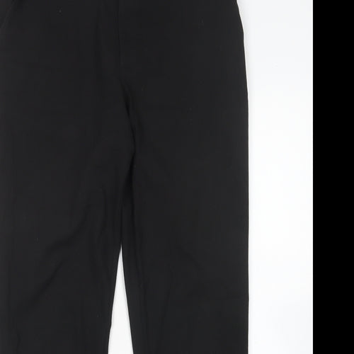 M&S Boys Black  Polyester Dress Pants Trousers Size 16 Years  Regular