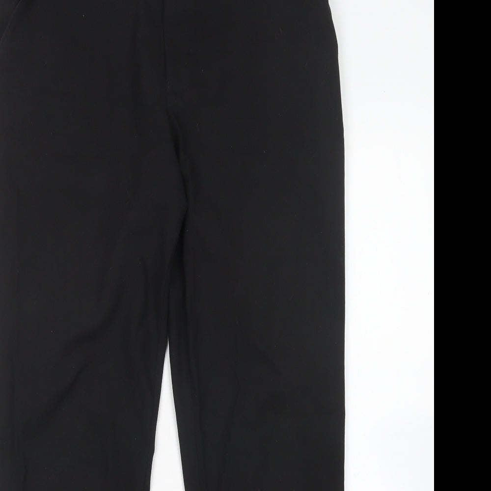 M&S Boys Black  Polyester Dress Pants Trousers Size 16 Years  Regular