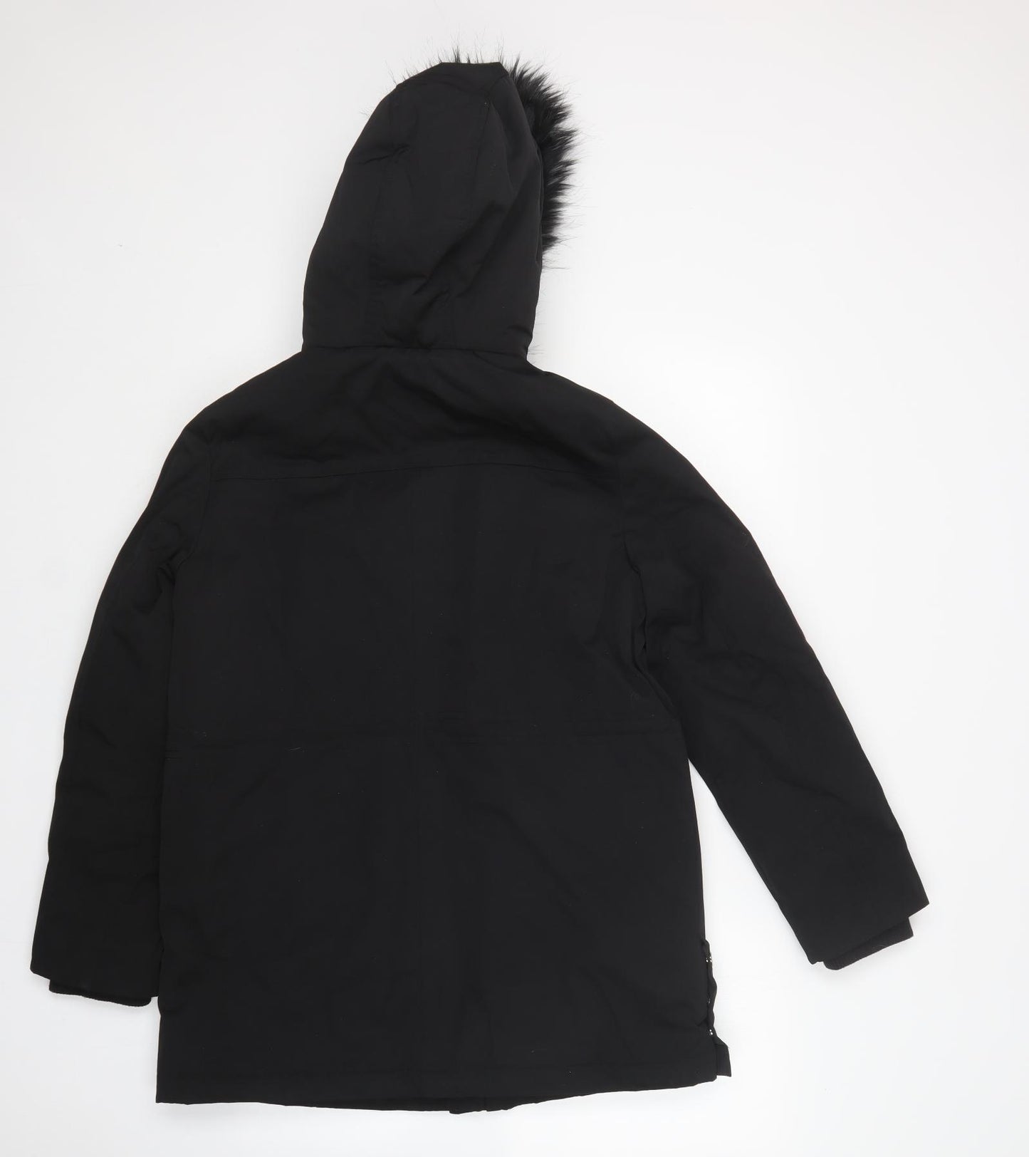 Maine Womens Black   Parka Coat Size 12