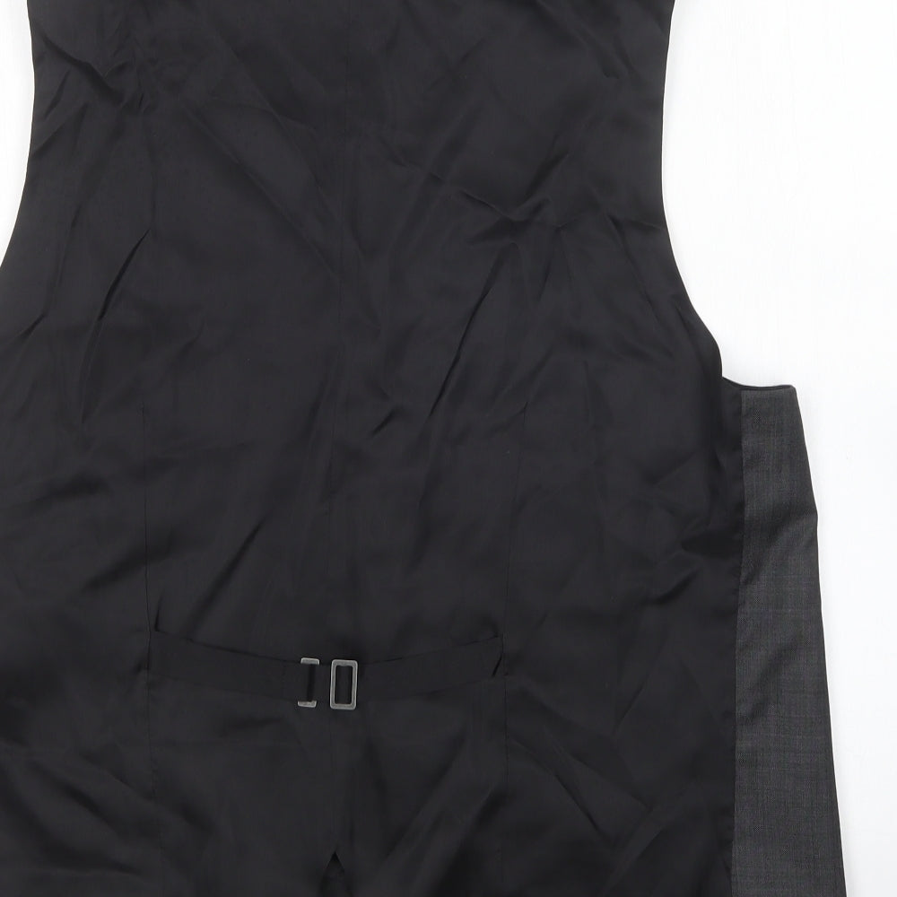 Benvenuto Mens Grey  Wool  Suit Waistcoat Size XL
