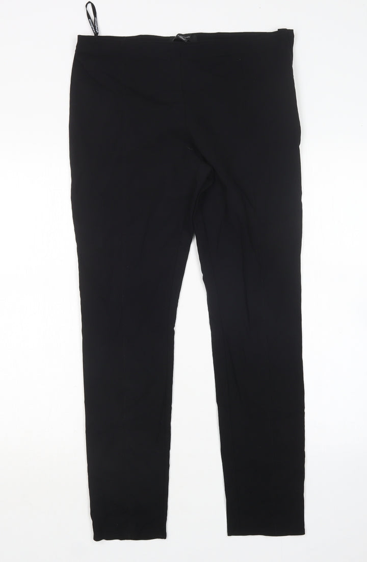 Atmosphere Womens Black  Polyester Trousers  Size 14 L28 in Regular