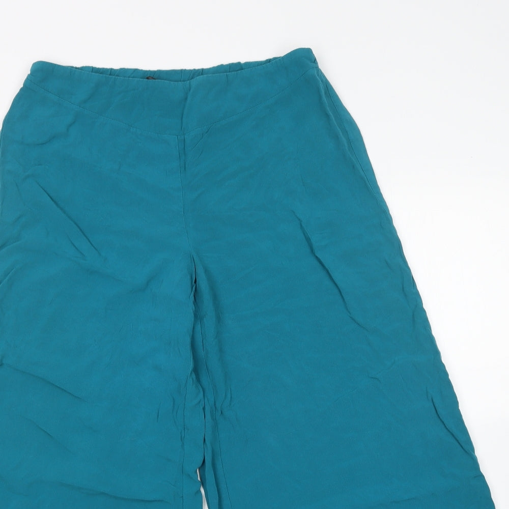 Papaya Womens Green  Viscose Harem Trousers Size 12 L28 in Regular