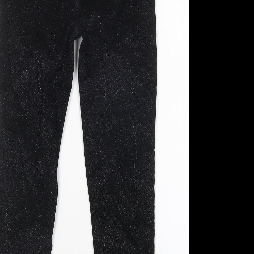 Denim Co Girls Black  Cotton Skinny Jeans Size 11-12 Years  Regular