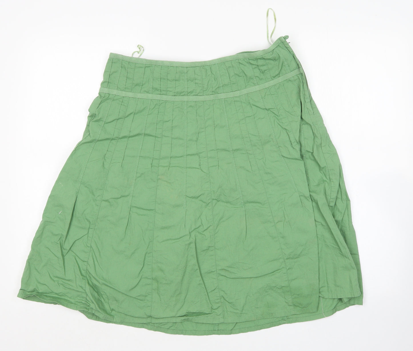 Cherokee Womens Green  Cotton A-Line Skirt Size 14
