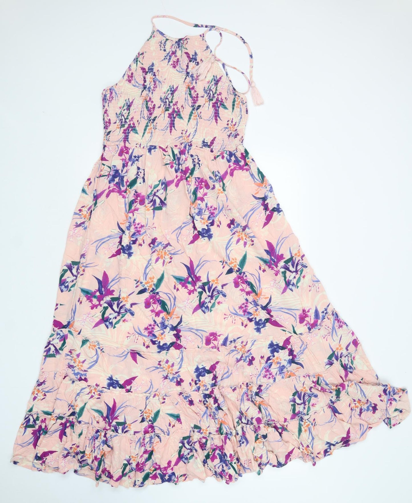 Lipsy Womens Multicoloured Floral Viscose A-Line  Size 16  Square Neck