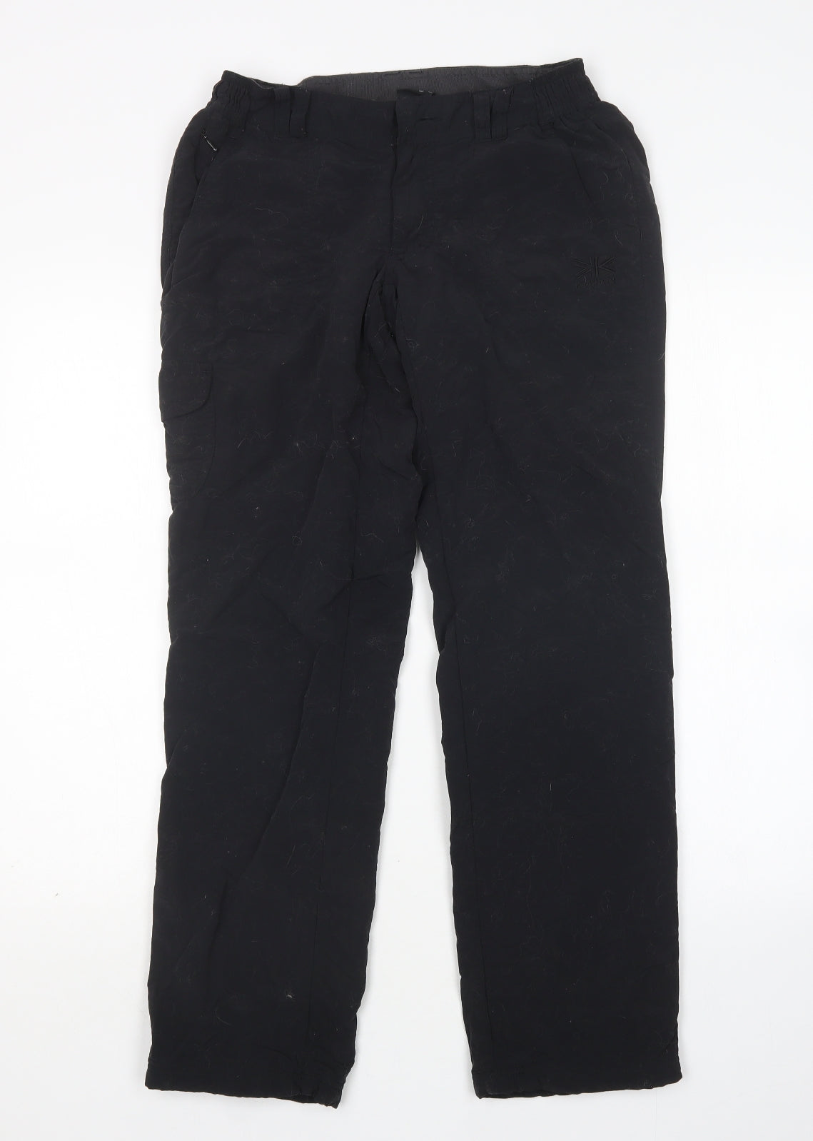 Karrimor Womens Black  Nylon Cargo Trousers Size 8 L29 in Regular
