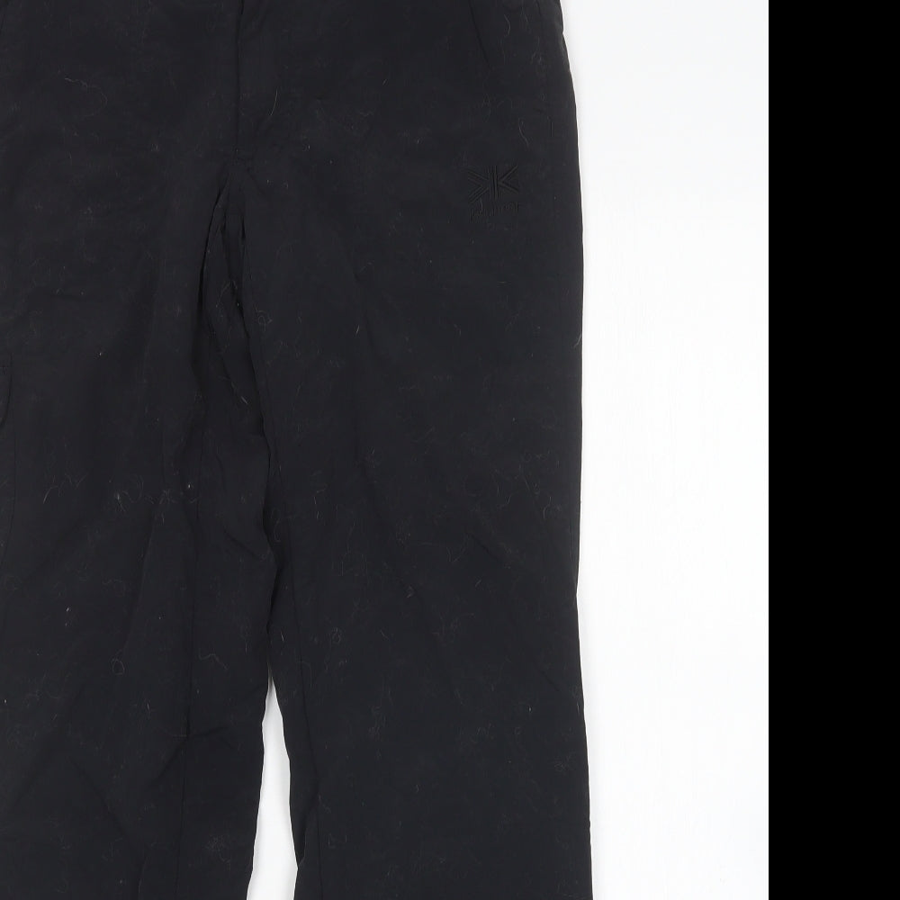 Karrimor Womens Black  Nylon Cargo Trousers Size 8 L29 in Regular