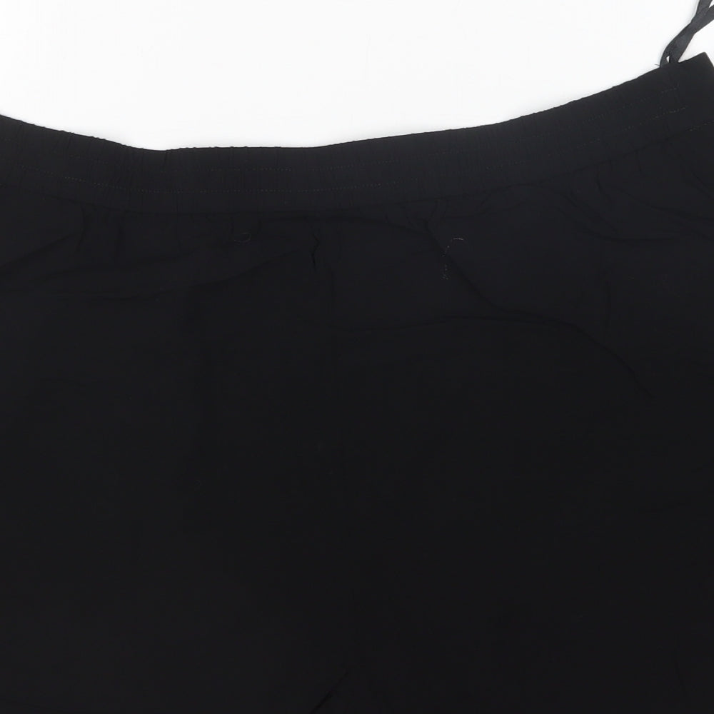 Nutmeg Womens Black  Viscose Bermuda Shorts Size 16 L5 in Regular