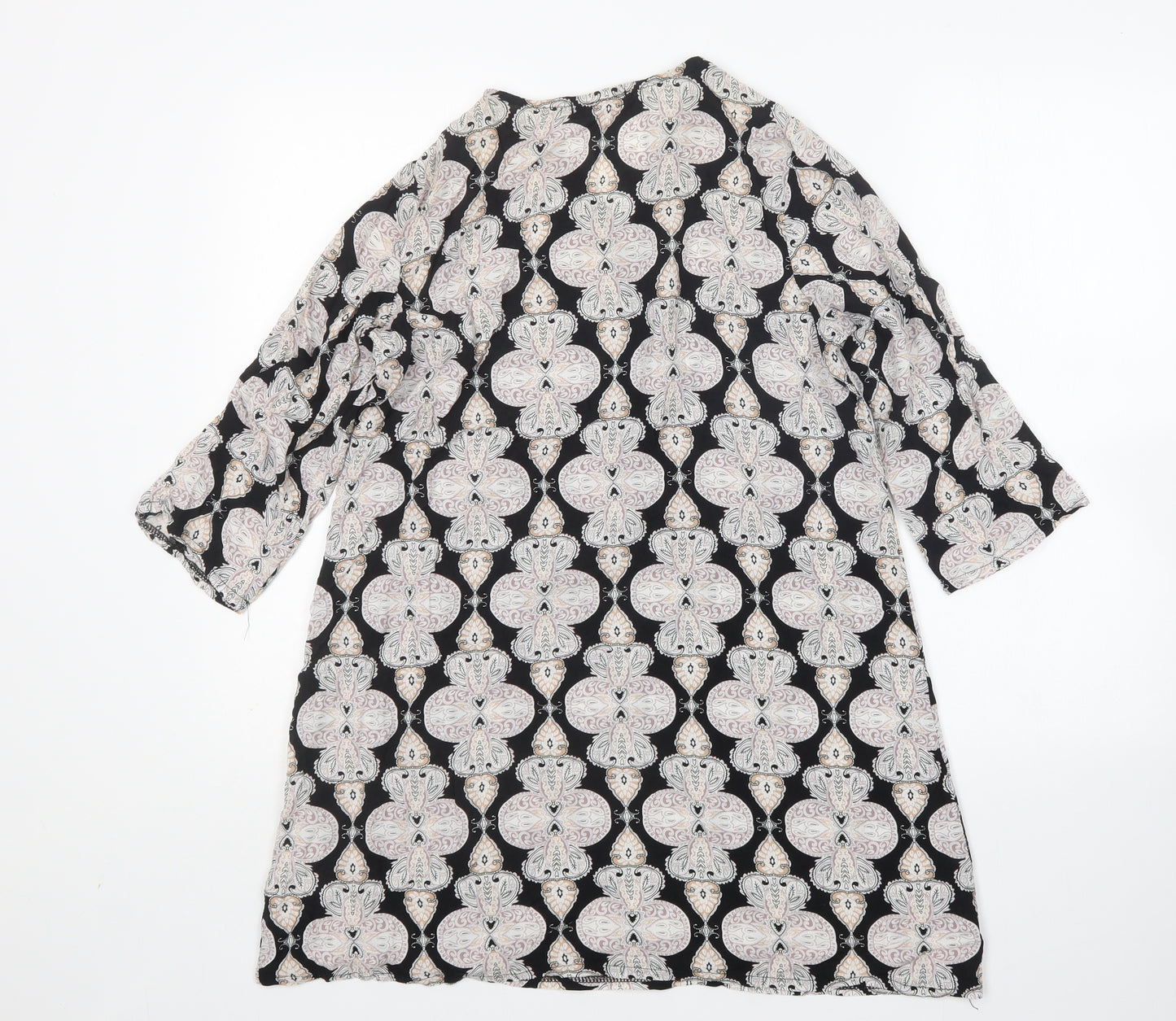 Best Lide Womens Multicoloured Paisley Cotton A-Line  Size L  V-Neck