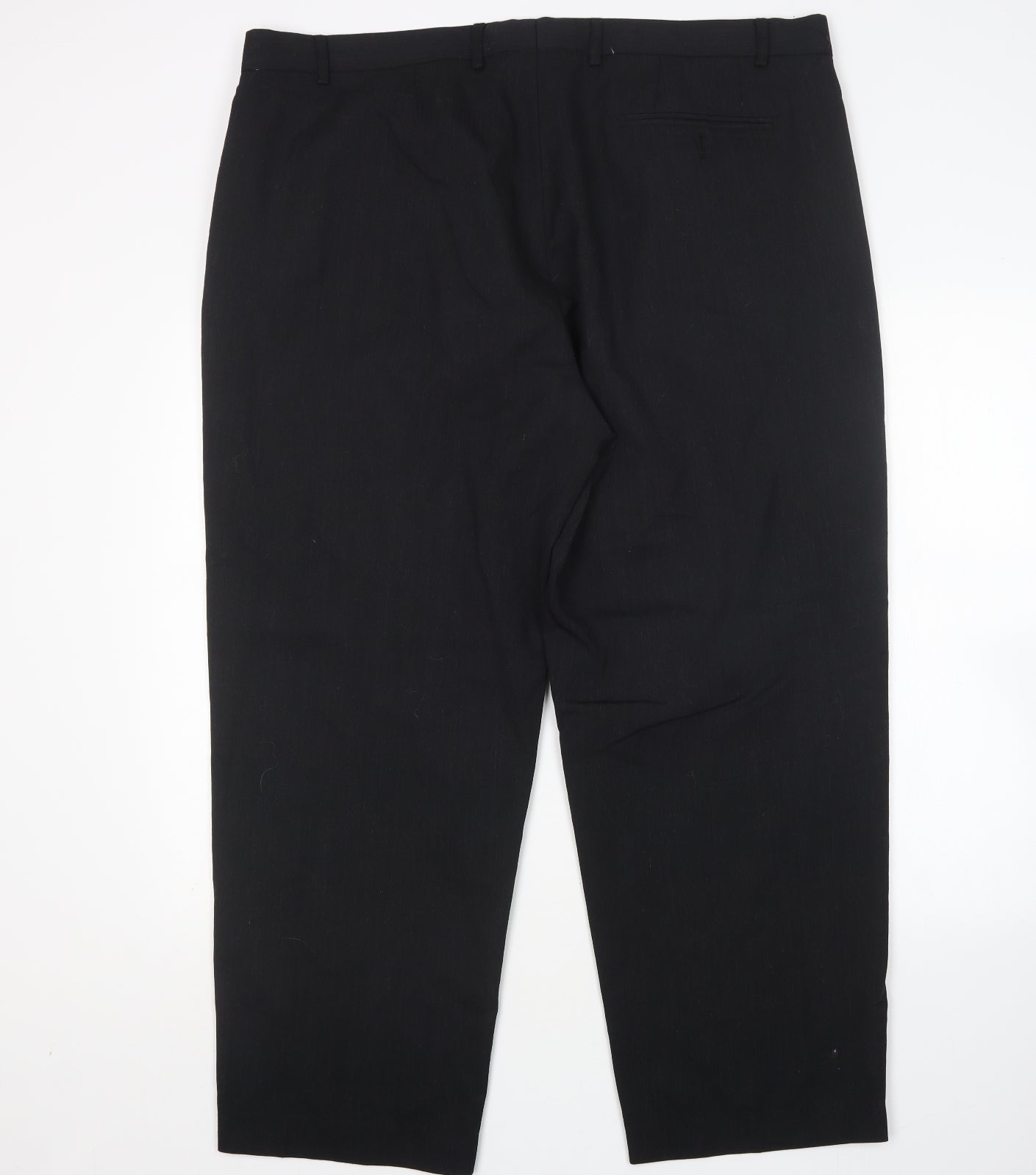 BROOKE TAVERNER Mens Black  Polyester Trousers  Size 44 L29 in Regular
