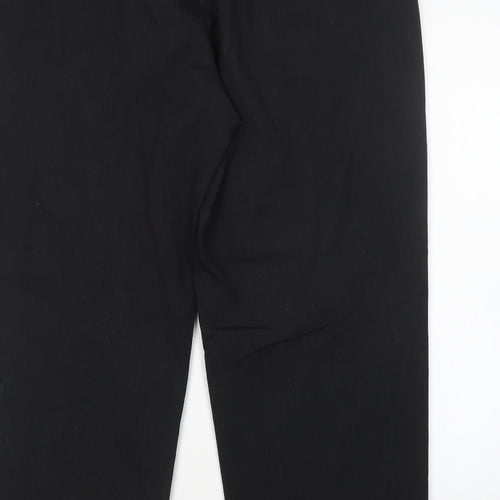 BROOKE TAVERNER Mens Black  Polyester Trousers  Size 44 L29 in Regular