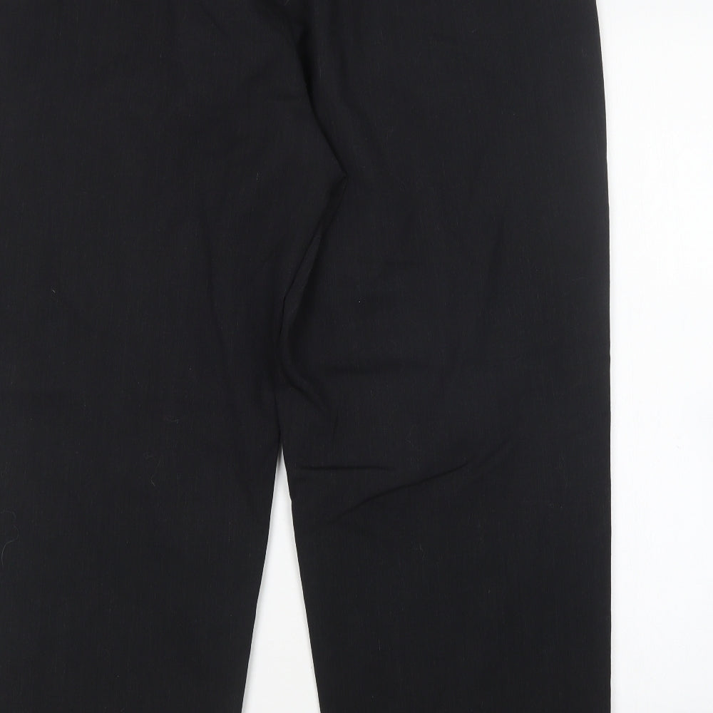 BROOKE TAVERNER Mens Black  Polyester Trousers  Size 44 L29 in Regular