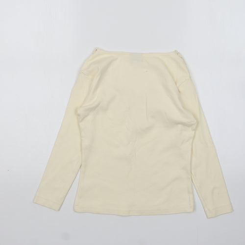 Xe Womens Ivory V-Neck   Pullover Jumper Size M
