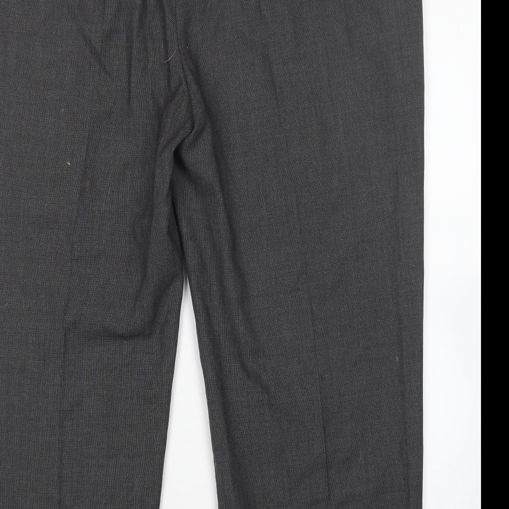 Preworn Mens Grey  Wool Trousers  Size 48 L27 in Regular