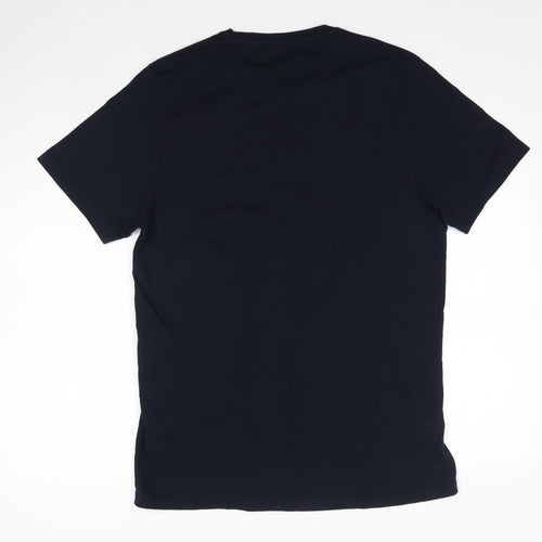 Henri Lloyd Mens Blue  Cotton  T-Shirt Size L Round Neck