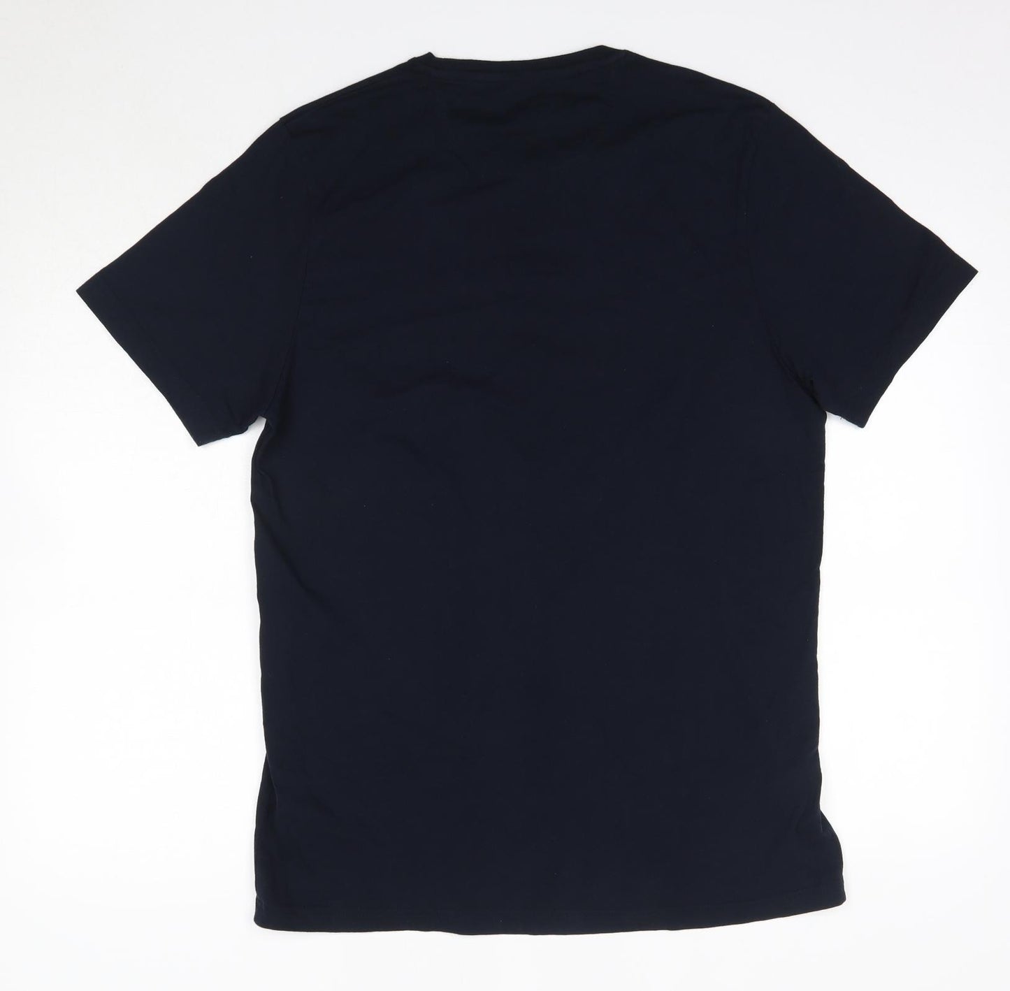 Henri Lloyd Mens Blue  Cotton  T-Shirt Size L Round Neck