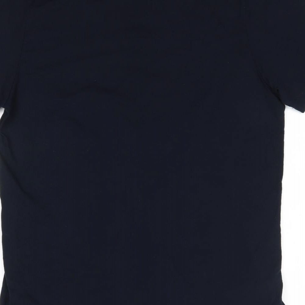 Henri Lloyd Mens Blue  Cotton  T-Shirt Size L Round Neck
