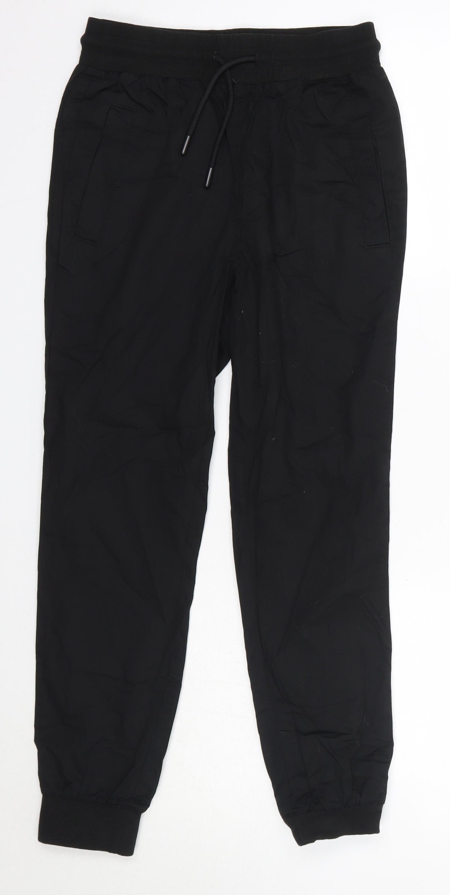 Very Boys Black  100% Cotton Jogger Trousers Size 11 Years  Regular