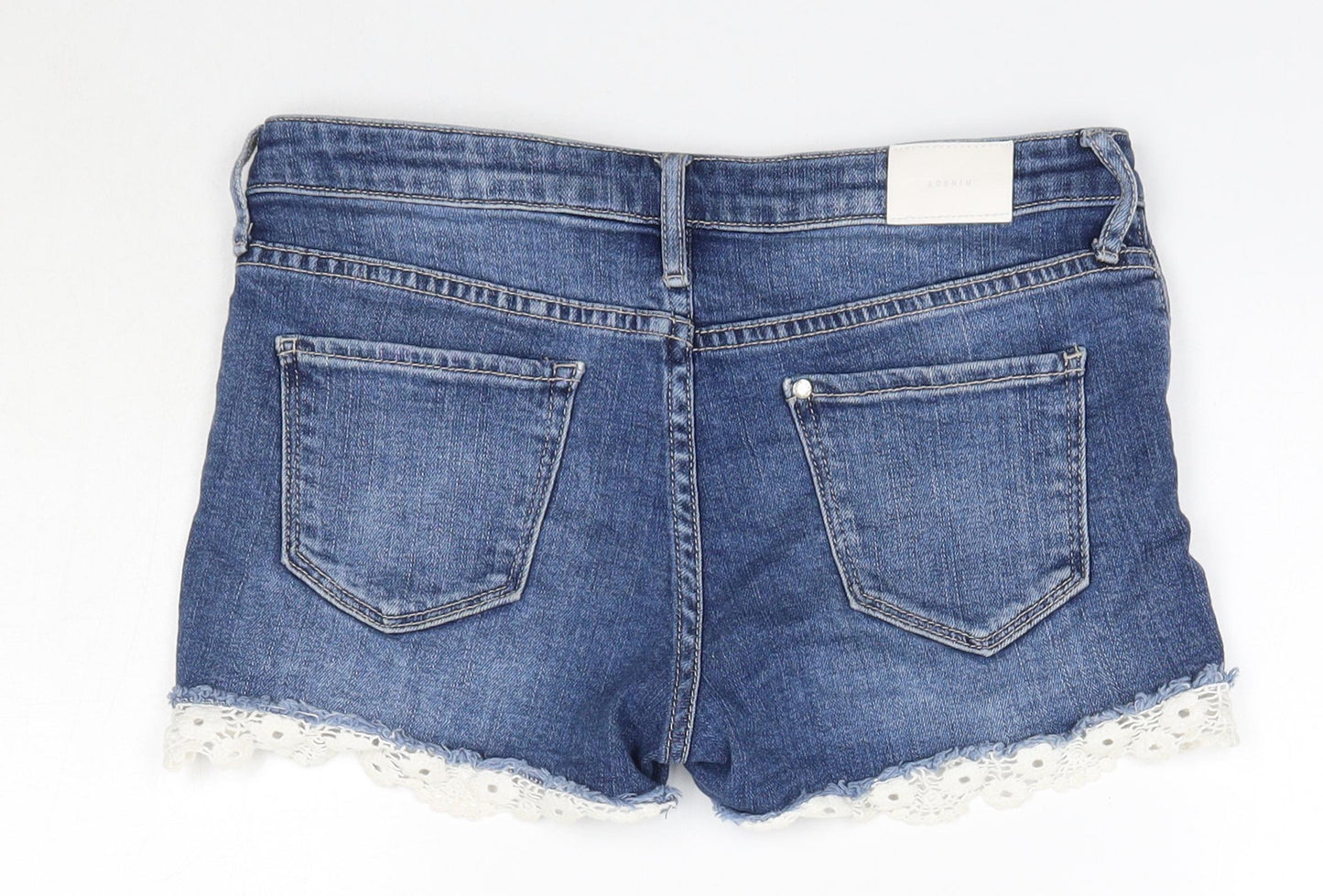 H&M Girls Blue  Cotton Boyfriend Shorts Size 13 Years  Regular