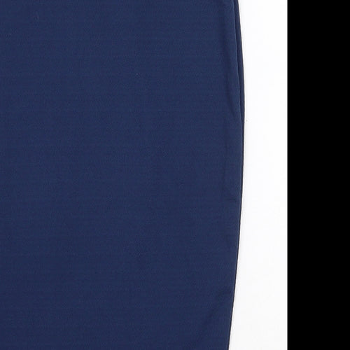 Urban Coco Womens Blue  Polyester Straight & Pencil Skirt Size S