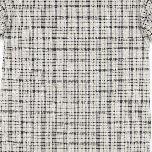 Primark Womens Multicoloured Check Polyester T-Shirt Dress  Size 10  Round Neck